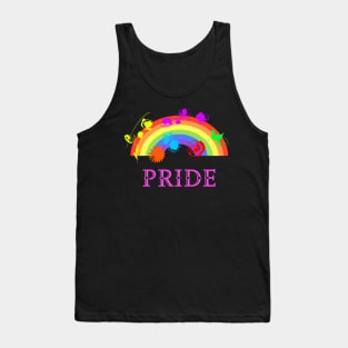 Flower Rainbow Gay Pride Message Tank Top